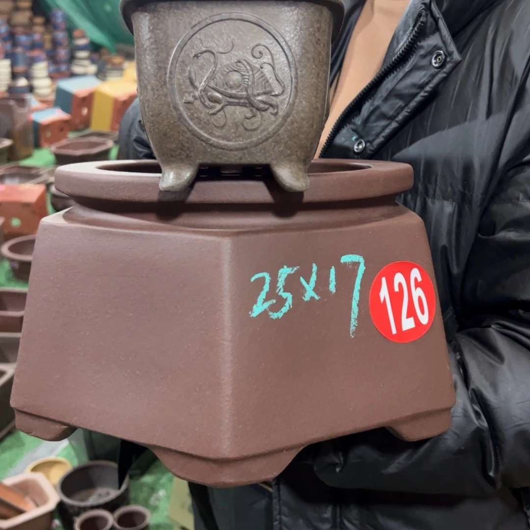 紫砂花盆紫砂花盆