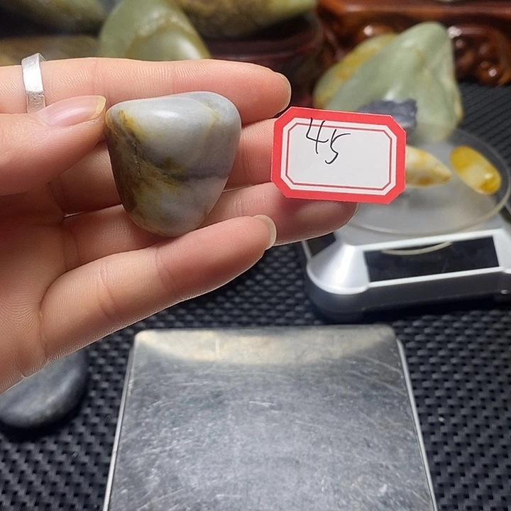 和田玉未镶嵌挂件45