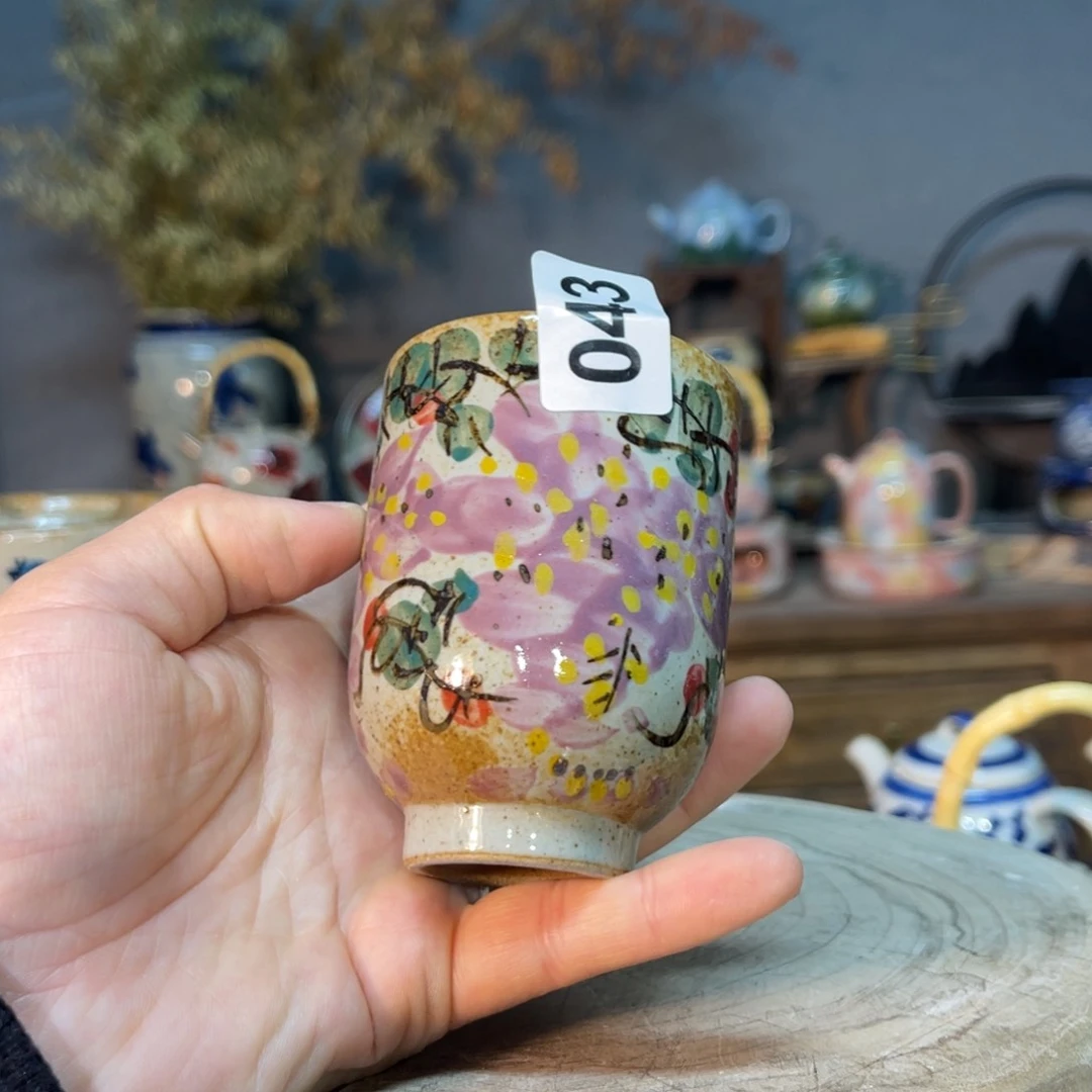 杯素浅陶瓷手工手绘