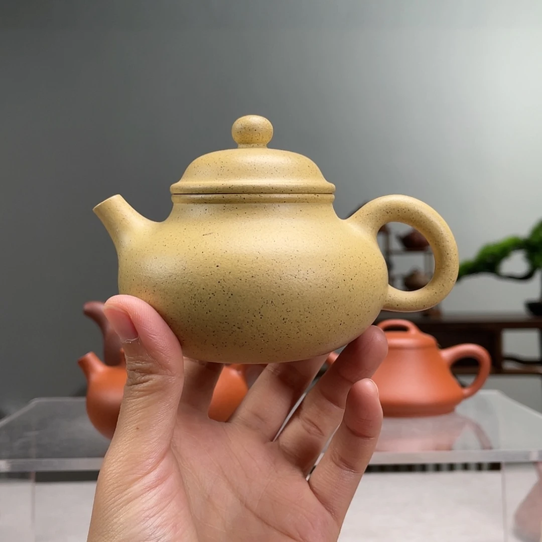 【闪购商品】茶壶紫砂花**月芝麻绿容天容量180cc