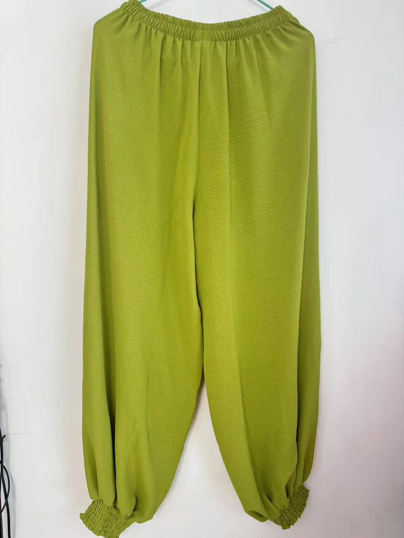 【荷叶裤】软棉麻太极裤垂顺飘逸不起皱不缩水有弹力男女同款