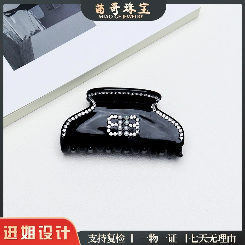 “夜宴”白珠珍珠发卡3-4mm