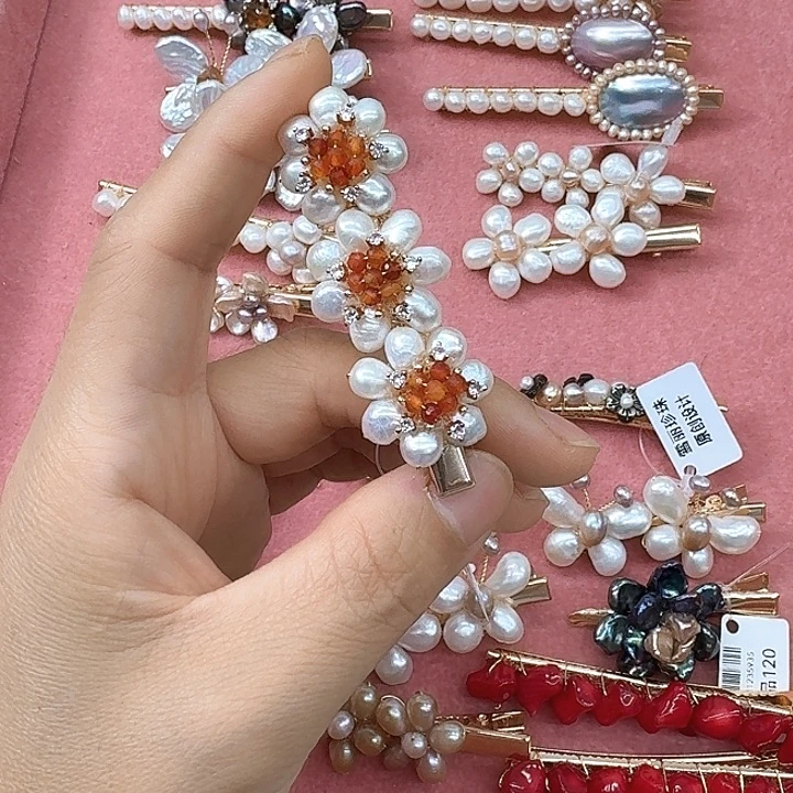 未镶嵌发饰淡水珍珠