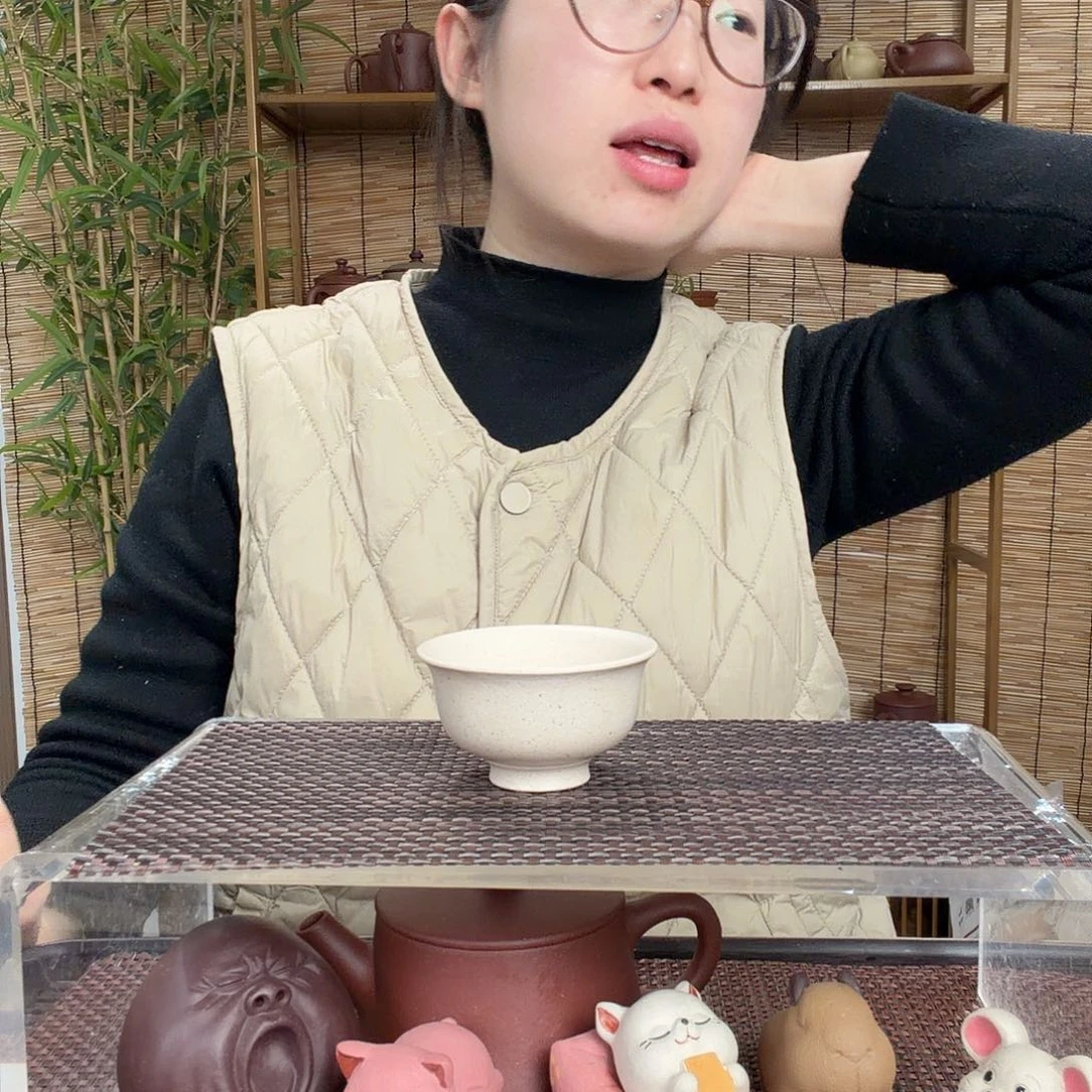 紫砂茶壶白玉段高底80CC左右没礼盒