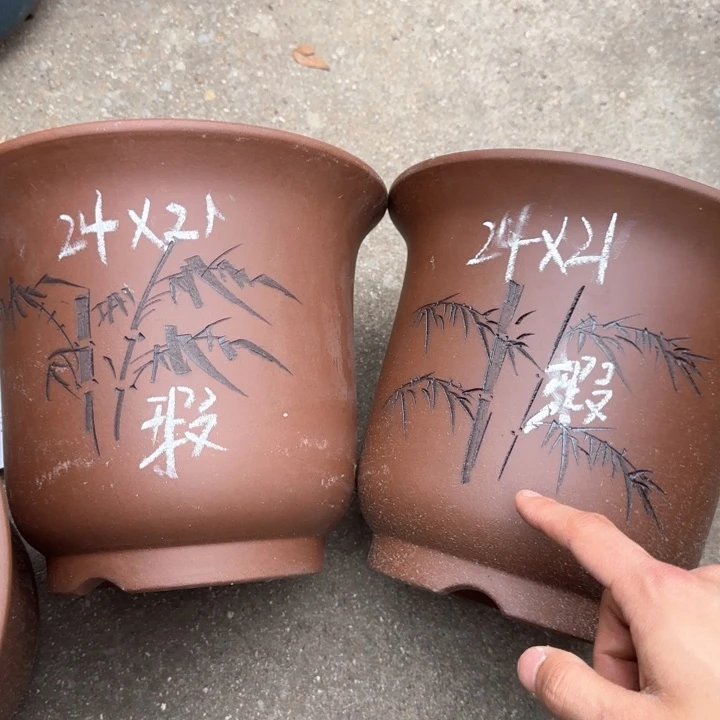 紫砂花盆特价清仓