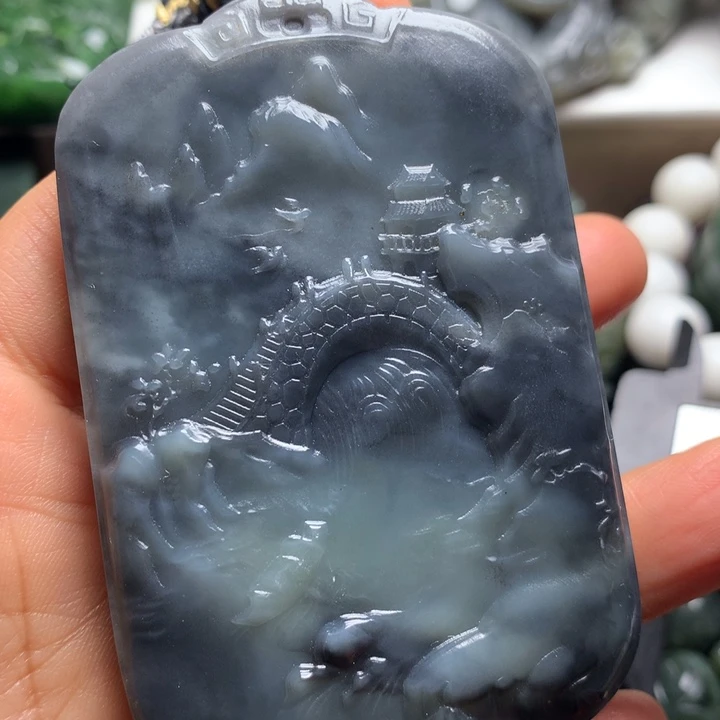 和田玉未镶嵌颈饰