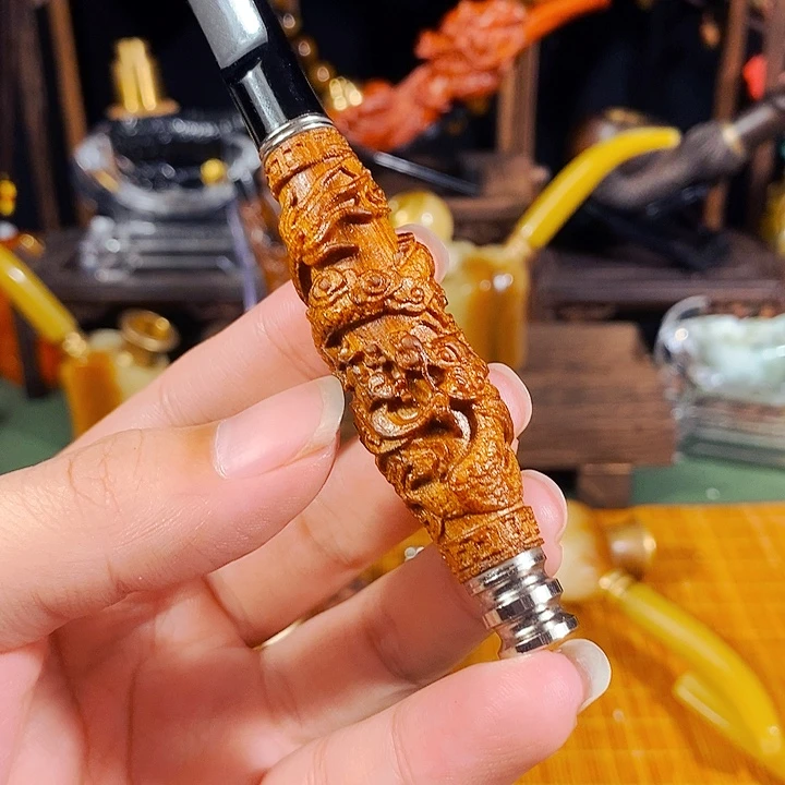 高端定制金丝楠烟嘴