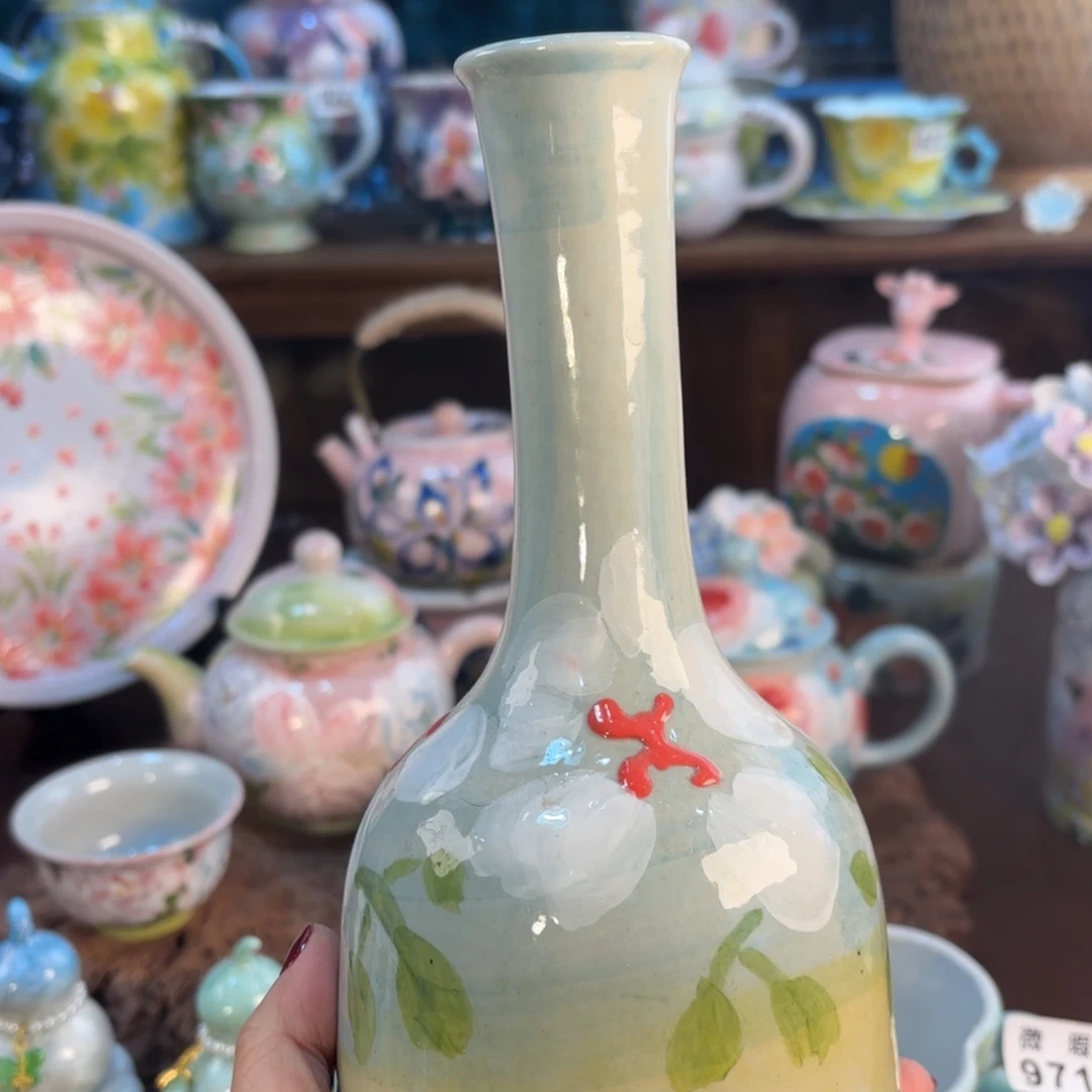 景德镇手绘高温釉下彩陶瓷茶具