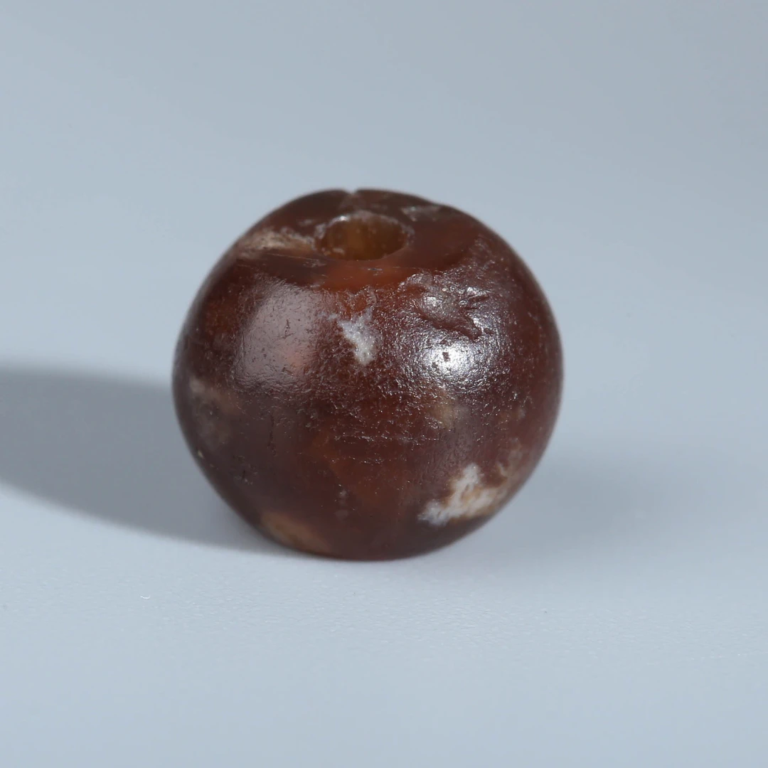 XY71-10 印度河谷文明红玉髓圆珠8*6.5mm