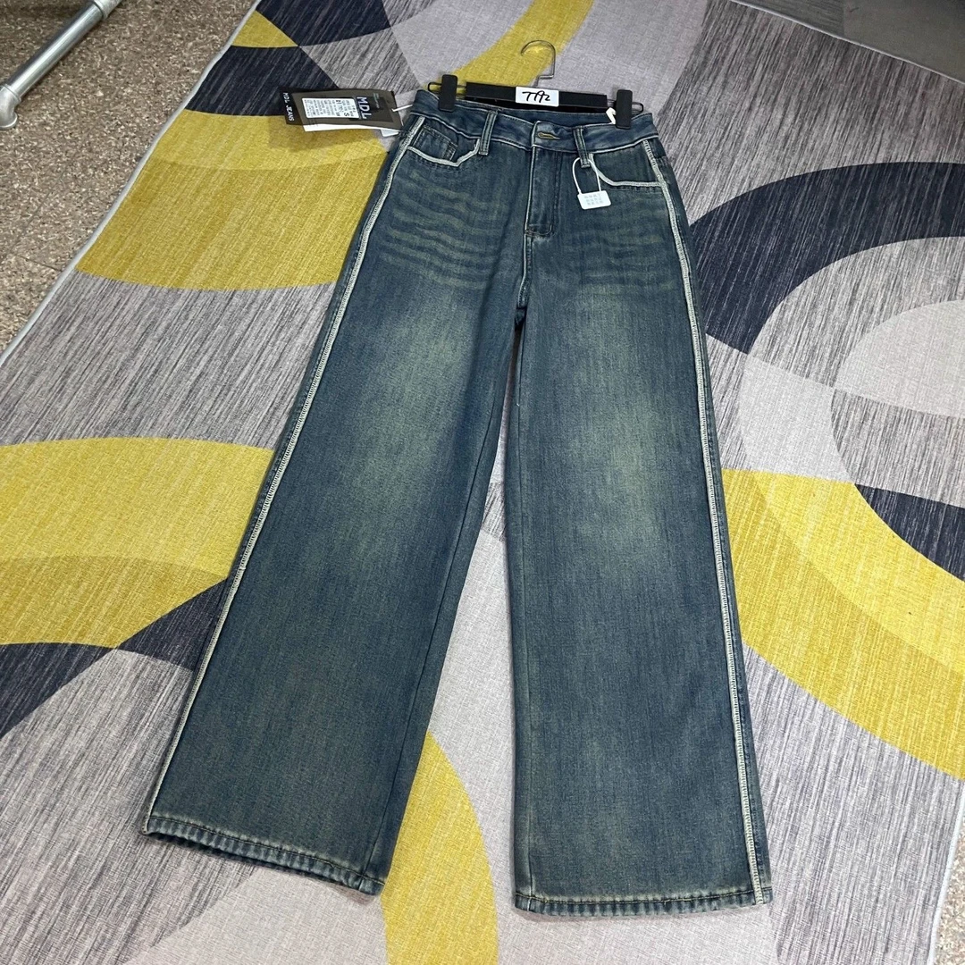 新款阔腿裤橙子推荐牛仔裤