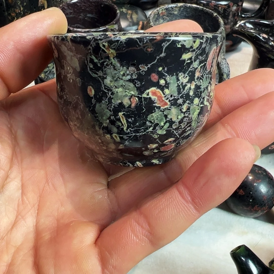 梅花玉鱼缸石茶周边微瑕不退不换