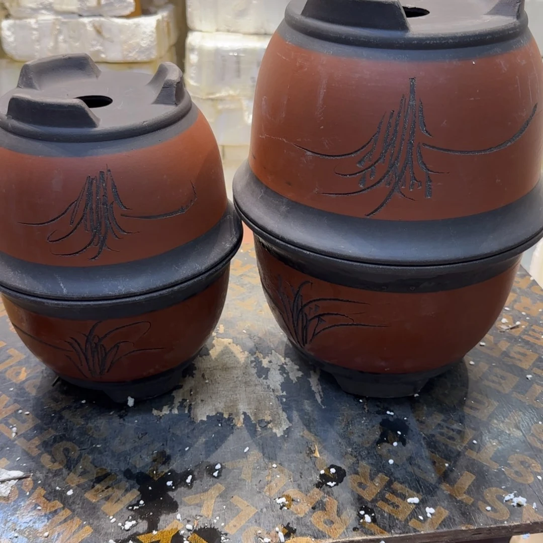 紫砂花盆口径18.12/14.10口径