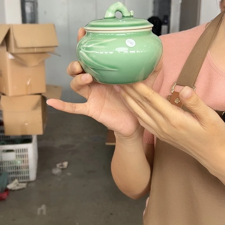 龙泉云间青瓷小米茶器