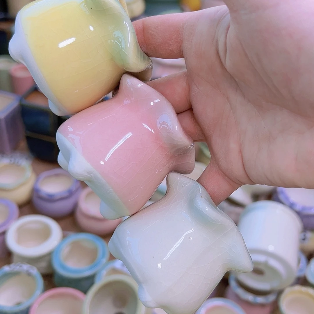 红陶陶瓷花盆满12包邮