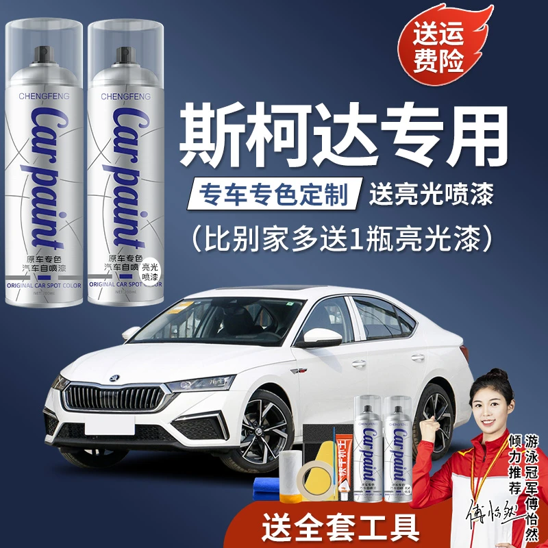 26.斯柯达速派明锐柯米克昕锐昕动昊锐柯珞克车专用划痕补漆喷漆