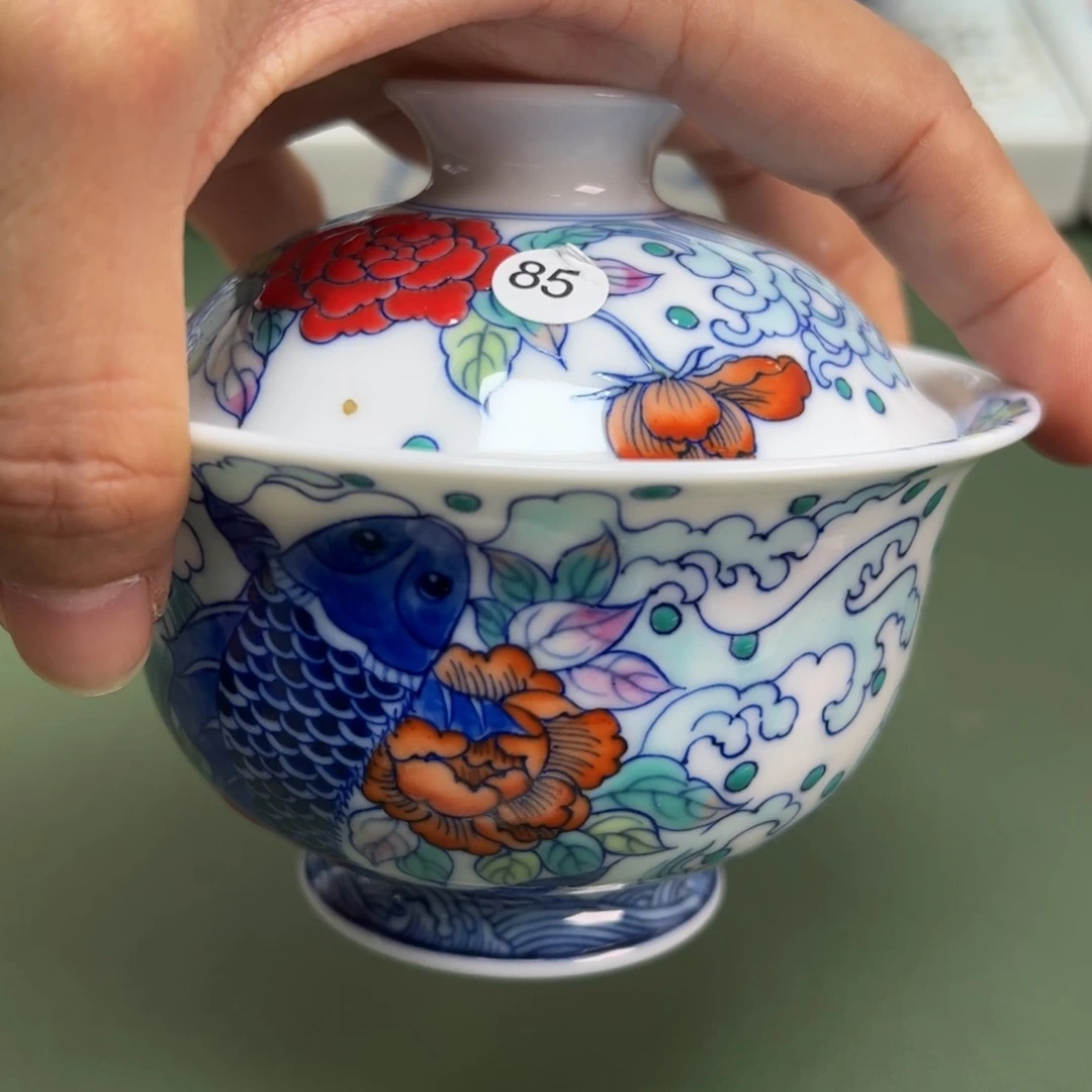 杯景德镇纯手绘茶具85