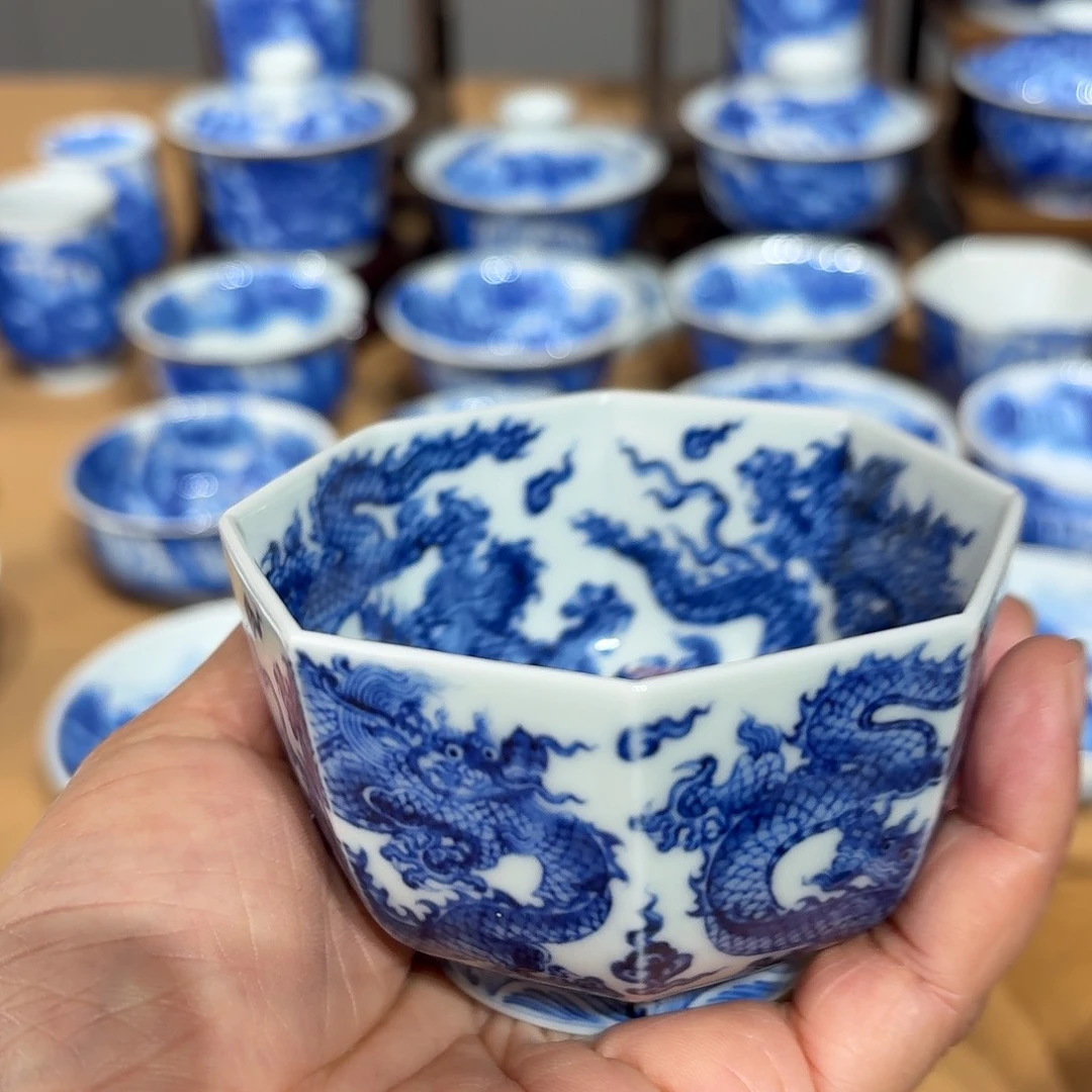 社***爷景德镇纯手绘八角杯