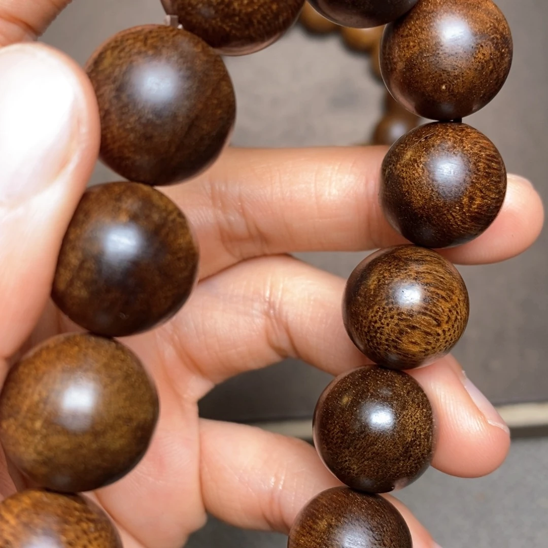 沉香手串越南富森红土糖结1.6单圈