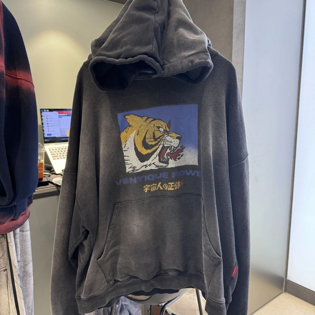 韩国不加绒老虎卫衣【no退no换】胸围156衣长68