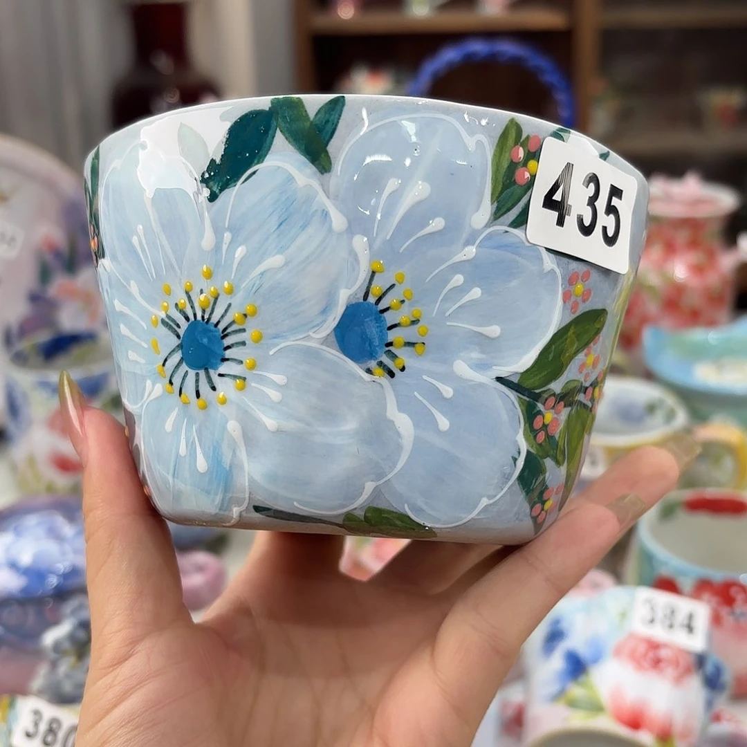 景德镇手绘高温釉下彩陶瓷茶具