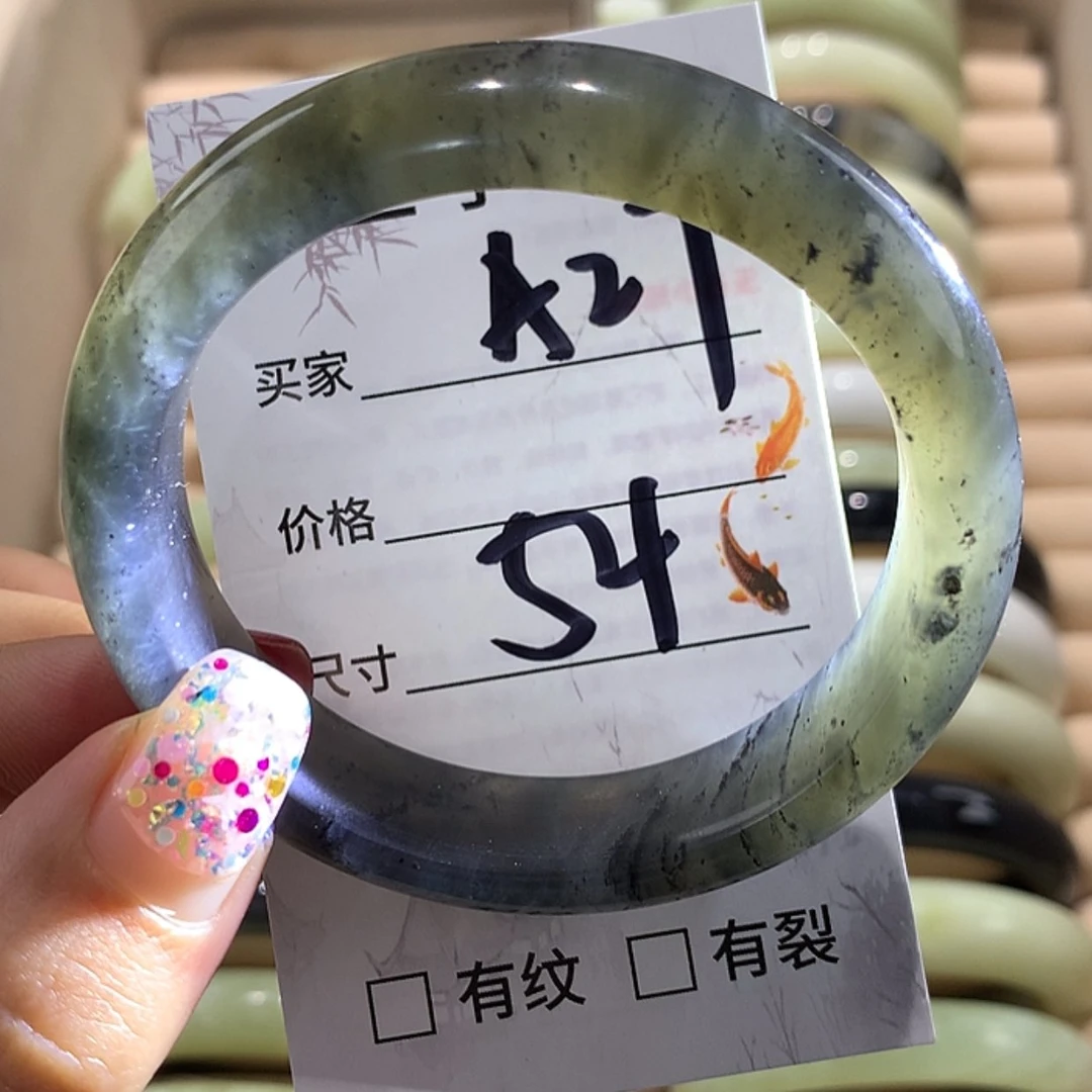 【闪购商品】蛇纹石玉手镯未镶嵌