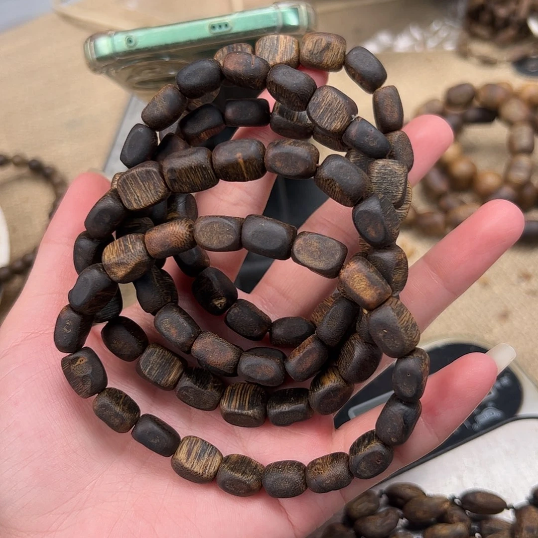 沉香手串奇楠沉香定制款沉水09大板头多圈多样性发一