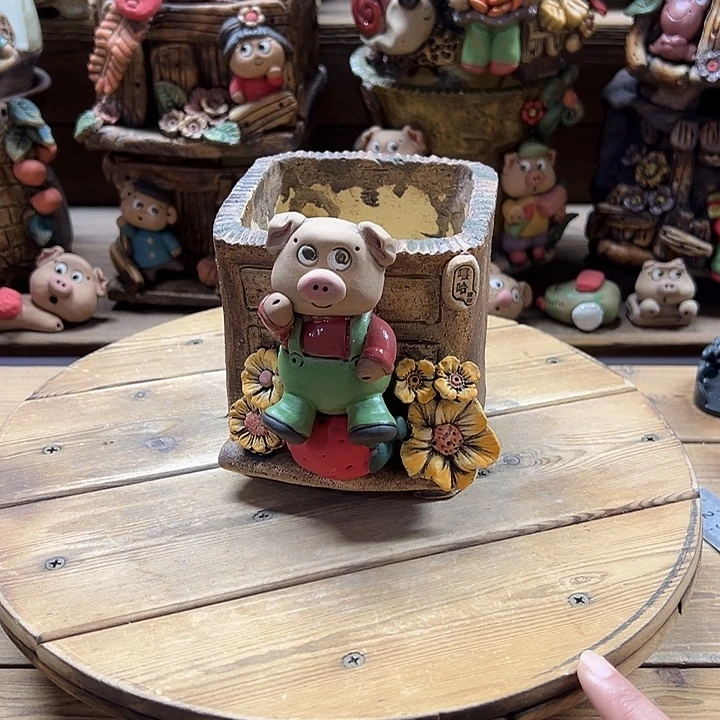 嘻哈多肉花盆百搭