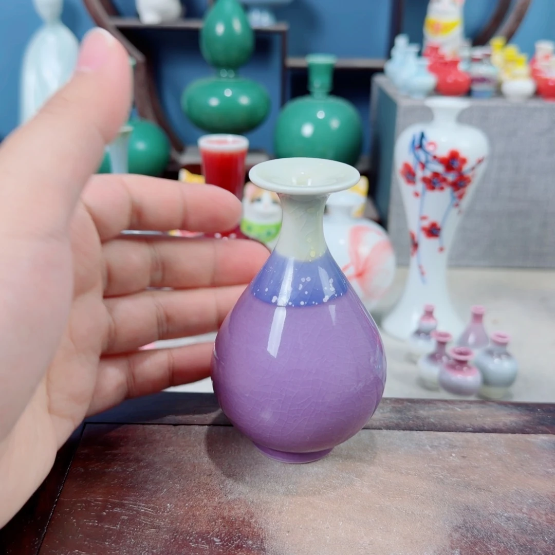 陶瓷手工小花器摆件