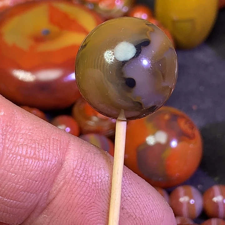 玛瑙/玉髓珠宝奇石未镶嵌黑****y