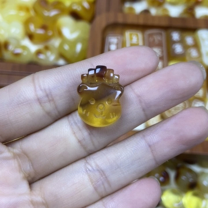 吊坠橄榄核小熊头34