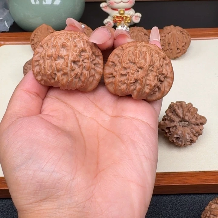 把件文玩核桃全品白狮子43