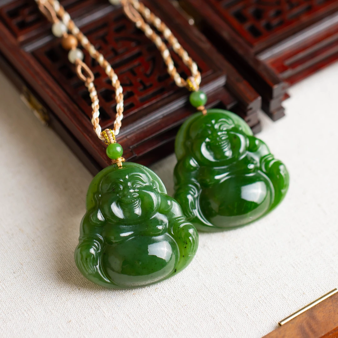 碧玉佛公编绳吊坠（多样性发货发其一）