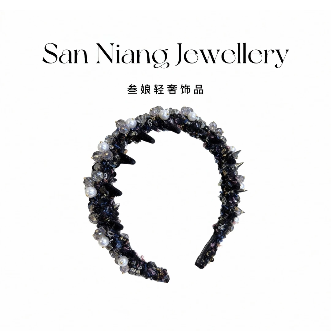 【定制小香】设计师定制款高颅顶小香风精致发箍洗脸发卡头箍3272