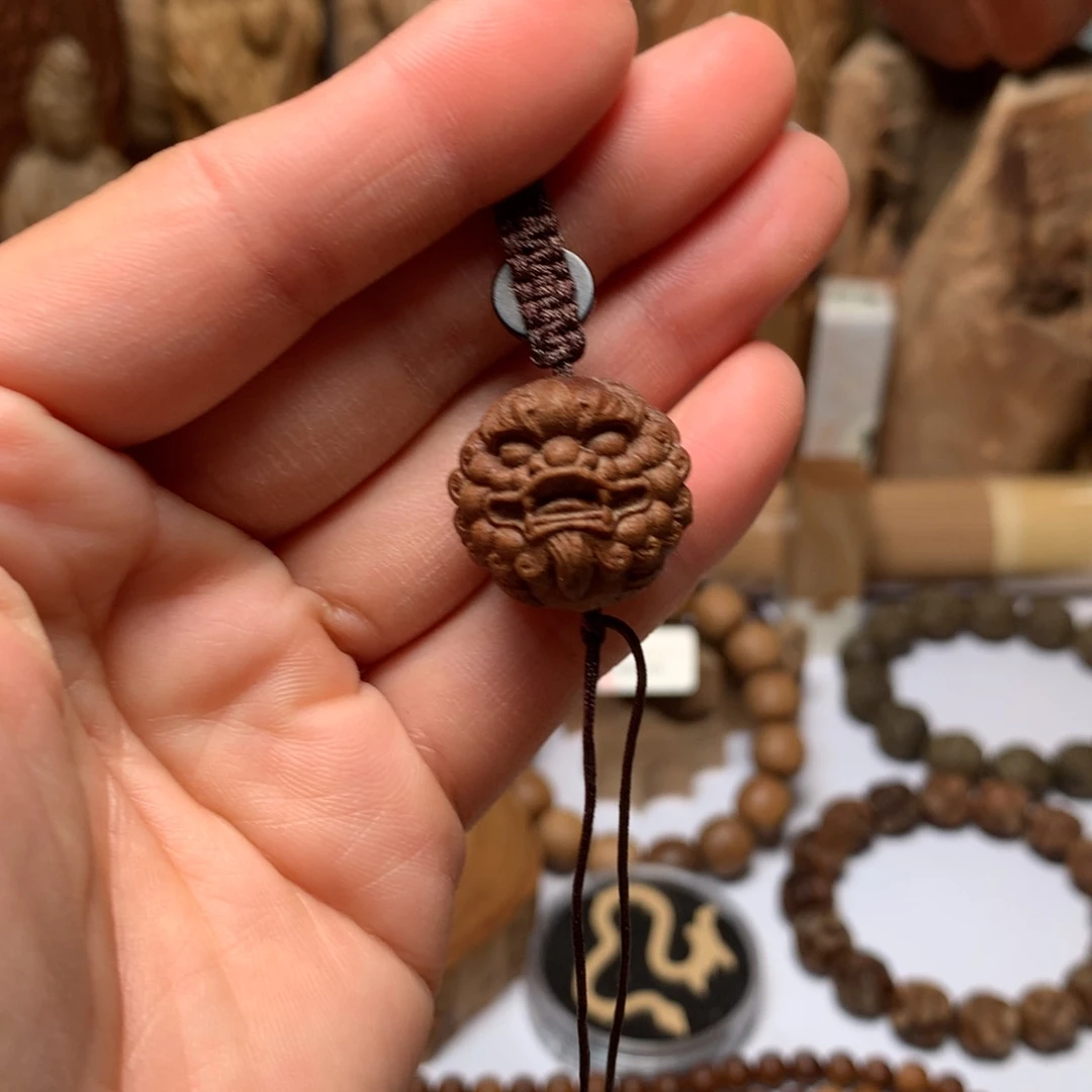 檀香木手串/手链老山檀香貔貅雕刻件