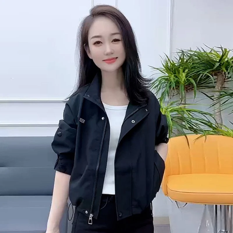 2025通勤韩版简约春夏短款休闲夹克外套
