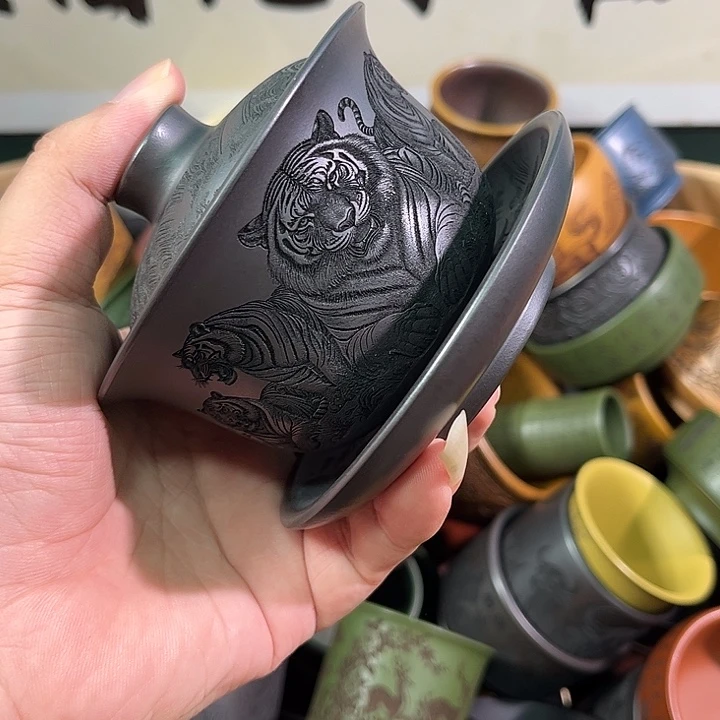 茶杯紫砂全手工紫砂主人杯