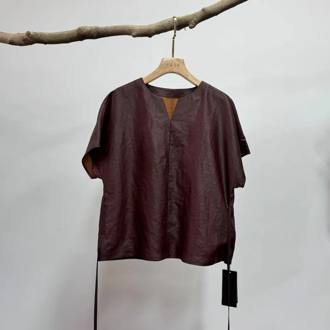 依家——SH25497短袖T恤100%桑蚕丝