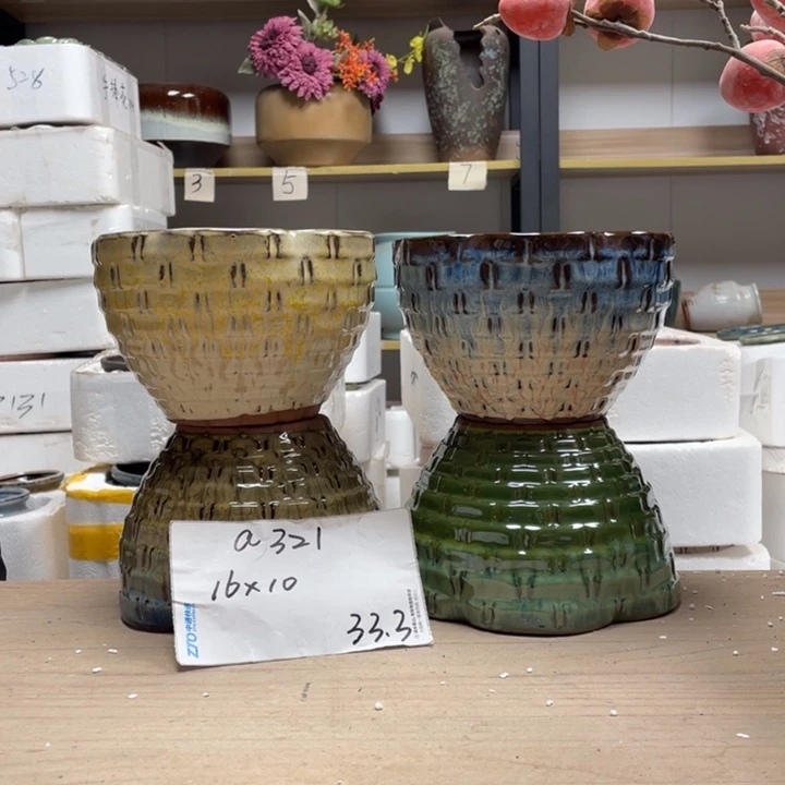 粗陶多肉花盆微瑕321