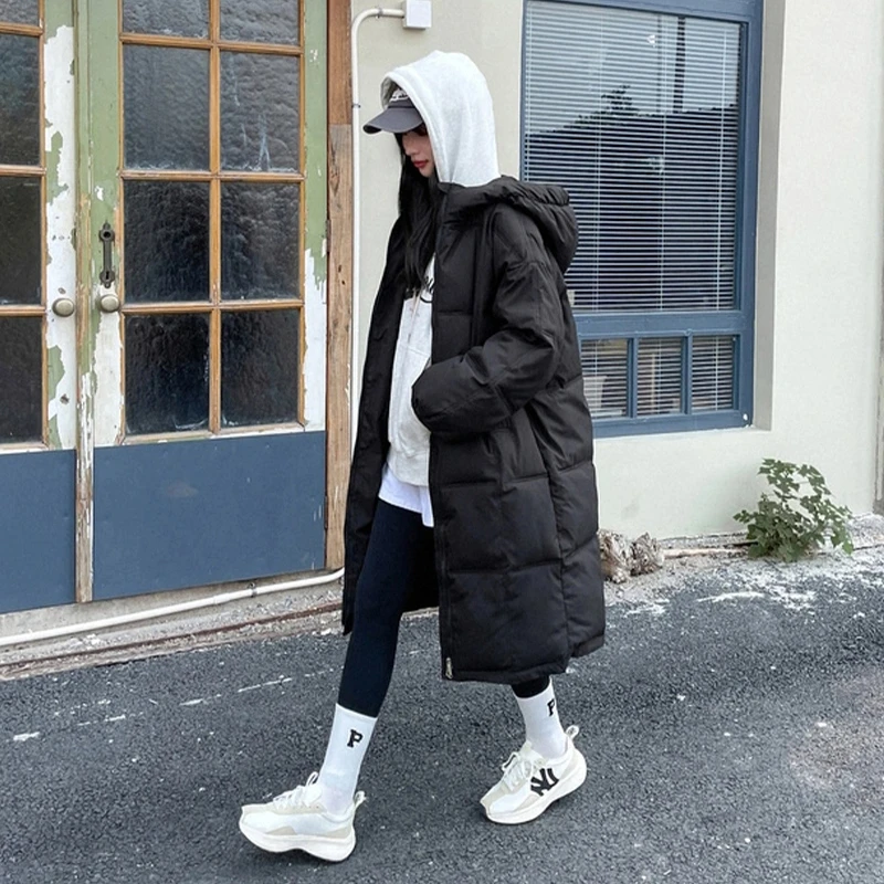 棉服连帽甜美可爱连帽外套女冬季新款设计感加厚保暖棉衣新年战袍
