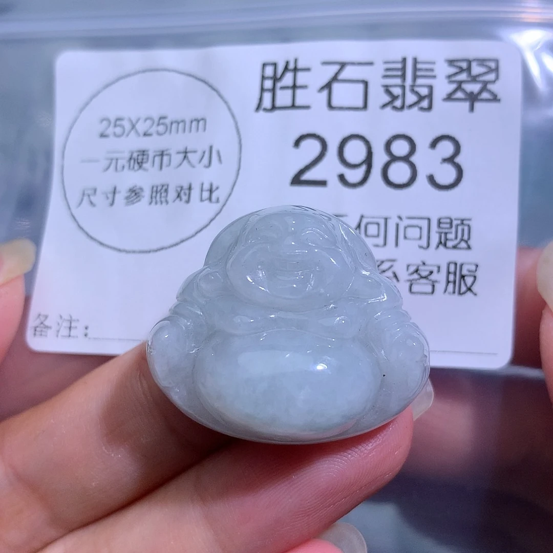 翡翠未镶嵌颈饰2983。