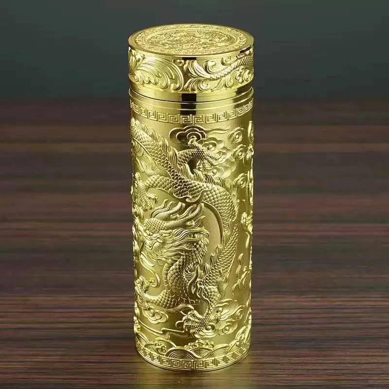 【港奢珠宝】龙凤呈祥茶杯内胆高档保健商务保温银内胆保温银杯