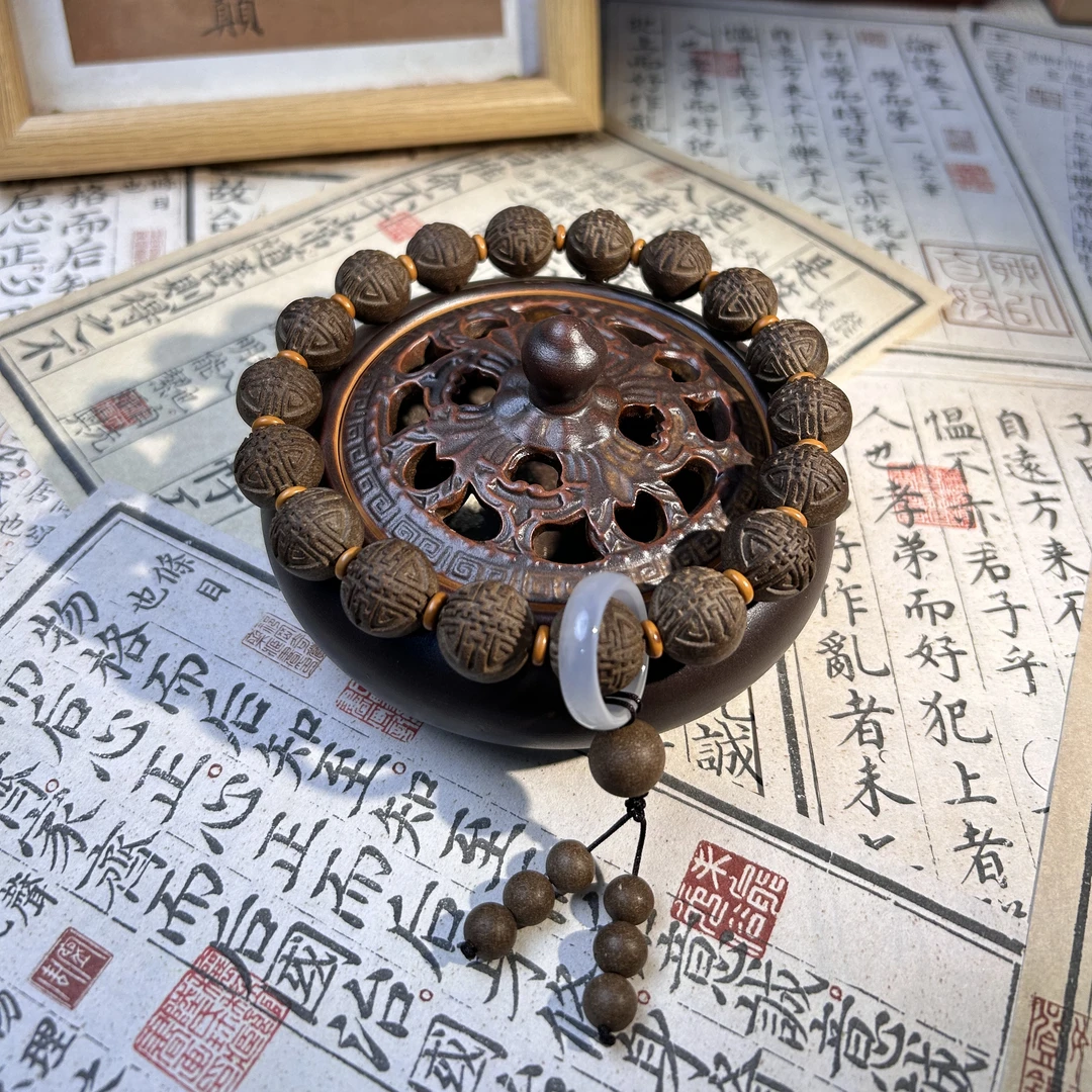 【玄梦安眠香珠】合香珠手串手工制作天然材料安神助眠