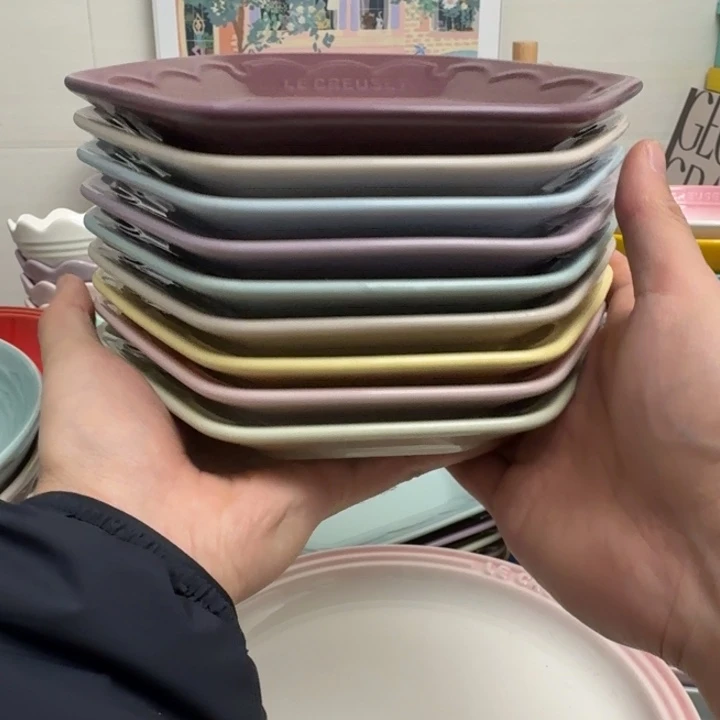 微瑕9个7英寸雪花盘