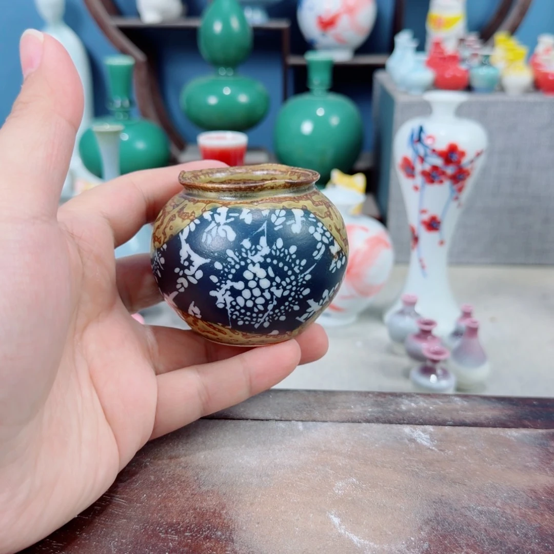 陶瓷手工小花器摆件