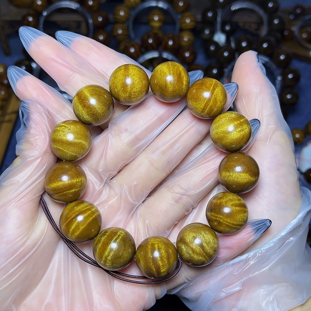 手串/手链楠木（金丝楠）1.8枯木黄金底闪电