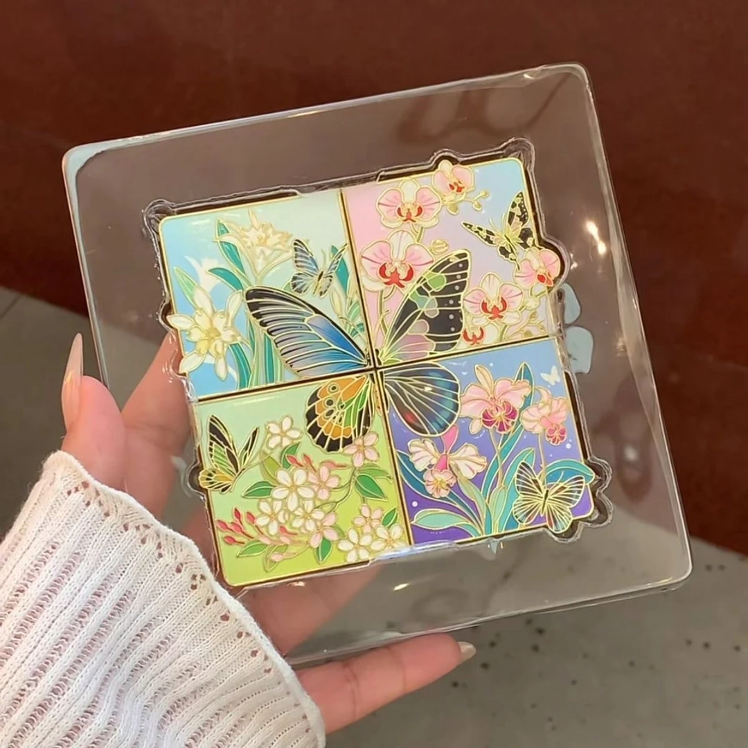 古风夜光热带蝴蝶拼图金属冰箱旅游文创纪念收藏伴手礼送朋友收藏