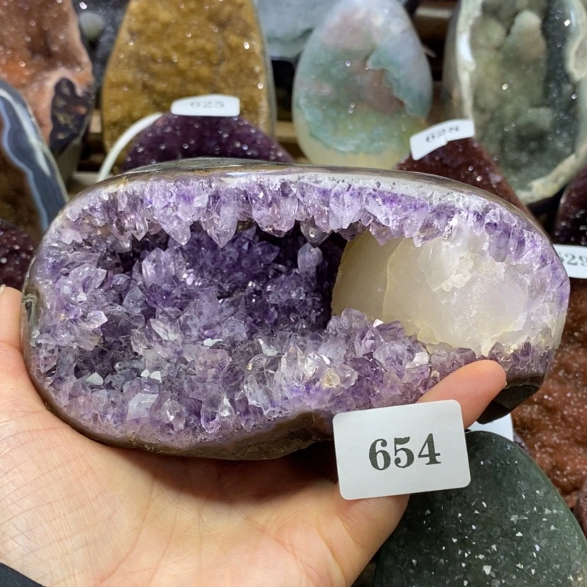 【闪购商品】未镶嵌大型摆件（非配饰）紫晶路路通放漏