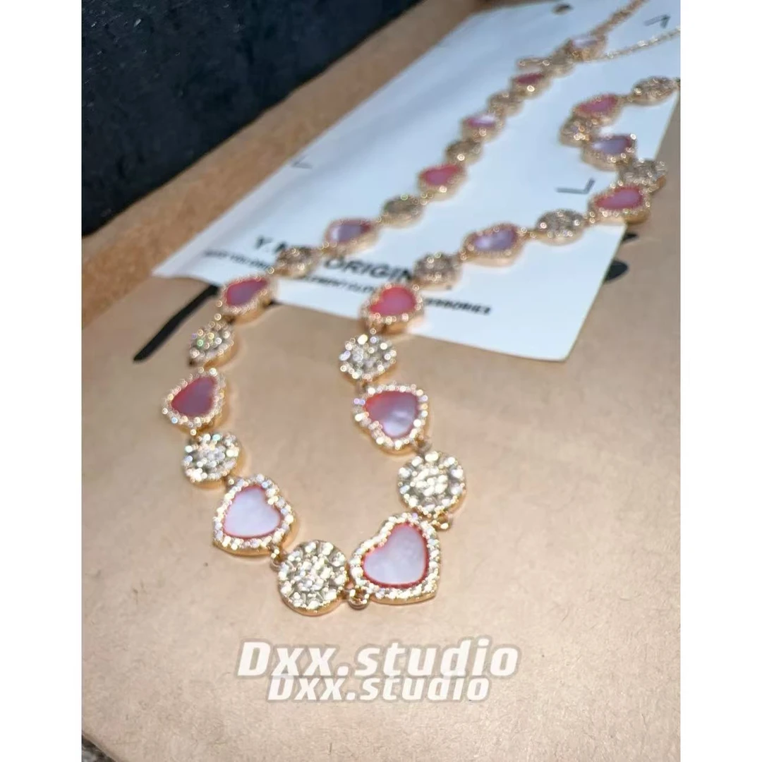 铜合金项链 DXX小晰饰品-新品-【爱心锆石】项链40798