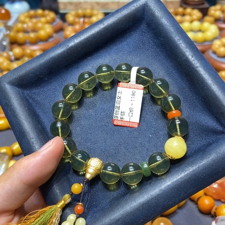 未镶嵌琥珀手链蜜蜡