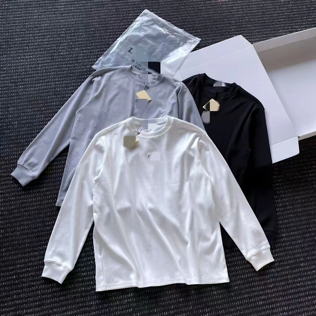 高弹螺纹长袖T恤2571